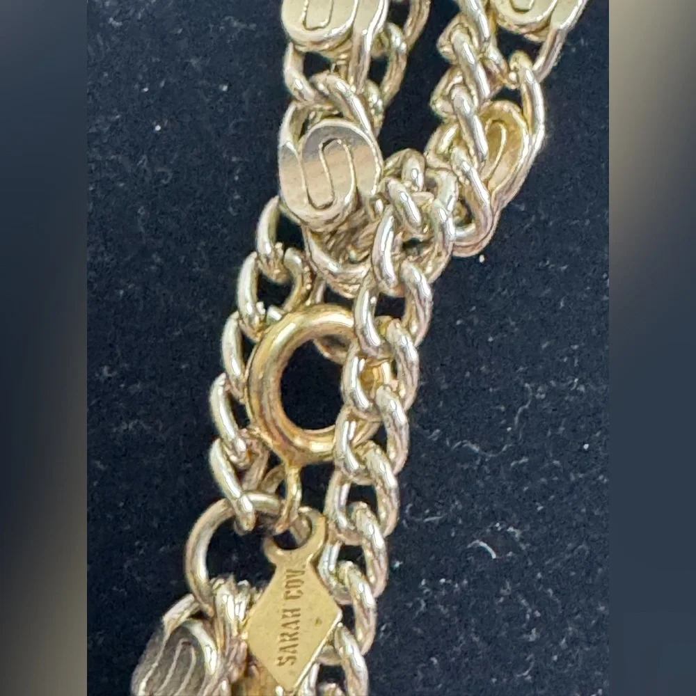 Sarah Coventry Multi-Gold Chain Necklace and Bracelet Set